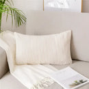 Light blue corduroy flocking pillow cover living room decor by Decorbites