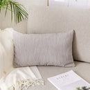Light blue corduroy flocking pillow cover living room decor by Decorbites