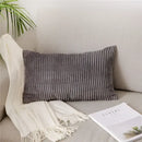 Light blue corduroy flocking pillow cover living room decor by Decorbites