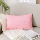 Light blue corduroy flocking pillow cover living room decor by Decorbites