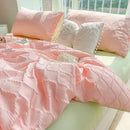 GobekUsa Diamond Grid Jacquard Bedding Sets: Cooling, Soft Duvet Cover for Summer & Autumn