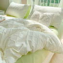 GobekUsa Diamond Grid Jacquard Bedding Sets: Cooling, Soft Duvet Cover for Summer & Autumn