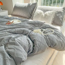 GobekUsa Diamond Grid Jacquard Bedding Sets: Cooling, Soft Duvet Cover for Summer & Autumn