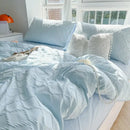 GobekUsa Diamond Grid Jacquard Bedding Sets: Cooling, Soft Duvet Cover for Summer & Autumn