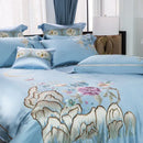 GobekUsa 200S Cotton Embroidery Bedding Set - Queen King Linens - Duvet Cover Sheets