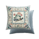 GobekUsa Birds' Chirp & Flower Fragrance Chinese Pattern Pillow Cover for Couch & Bed