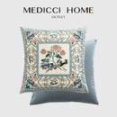 GobekUsa Birds' Chirp & Flower Fragrance Chinese Pattern Pillow Cover for Couch & Bed