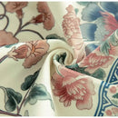 GobekUsa Birds' Chirp & Flower Fragrance Chinese Pattern Pillow Cover for Couch & Bed