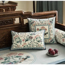 GobekUsa Birds' Chirp & Flower Fragrance Chinese Pattern Pillow Cover for Couch & Bed