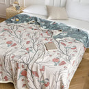 GobekUsa Cotton Gauze Summer Blanket, Soft Breathable Single Double Bed Nap Blanket