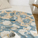 GobekUsa Cotton Gauze Summer Blanket, Soft Breathable Single Double Bed Nap Blanket