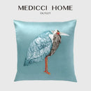 GobekUsa Bird Of Paradise Silk Throw Pillow Cover for Home & Hotel Décor