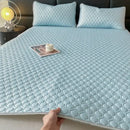 GobekUsa 4mm Latex Filled Bed Mat & Pillowcase Set - Cooling Ice Silk Sleep Mats