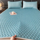 GobekUsa 4mm Latex Filled Bed Mat & Pillowcase Set - Cooling Ice Silk Sleep Mats