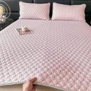GobekUsa 4mm Latex Filled Bed Mat & Pillowcase Set - Cooling Ice Silk Sleep Mats