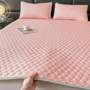 GobekUsa 4mm Latex Filled Bed Mat & Pillowcase Set - Cooling Ice Silk Sleep Mats
