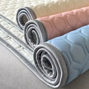 GobekUsa 4mm Latex Filled Bed Mat & Pillowcase Set - Cooling Ice Silk Sleep Mats