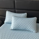 GobekUsa Cool Summer Bed Mat Set Queen - High-quality Ice Silk Fabric
