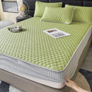 GobekUsa Cool Summer Bed Mat Set Queen - High-quality Ice Silk Fabric