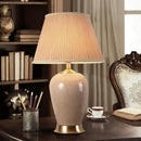 GobekUsa Ice Crack Ceramic Table Lamp for Bedroom and Study