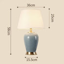 GobekUsa Ice Crack Ceramic Table Lamp for Bedroom and Study