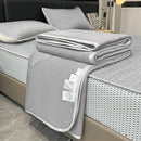 GobekUsa Cool Feeling Ice Silk Summer Quilt Set Queen - Comforter, Fitted Sheet, Pillowcase