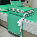 GobekUsa Cool Feeling Ice Silk Summer Quilt Set Queen - Comforter, Fitted Sheet, Pillowcase