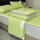 GobekUsa Cool Feeling Ice Silk Summer Quilt Set Queen - Comforter, Fitted Sheet, Pillowcase