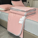 GobekUsa Cool Feeling Ice Silk Summer Quilt Set Queen - Comforter, Fitted Sheet, Pillowcase