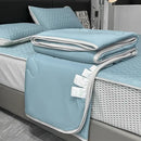 GobekUsa Cool Feeling Ice Silk Summer Quilt Set Queen - Comforter, Fitted Sheet, Pillowcase