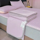 GobekUsa Cool Feeling Ice Silk Summer Quilt Set Queen - Comforter, Fitted Sheet, Pillowcase