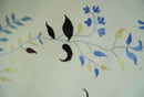 Light Blue, Ivory, Charcoal and Brown Hand Knotted Traditional Floral 6.6x10 Wool Area Rug