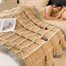 GobekUsa Cozy Faux Rabbit Plush Blanket, Nordic Style, Thick & Warm, Super Soft Nap Shawl
