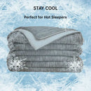 GobekUsa Super Soft Cooling Blanket King Size Skin-Friendly Quilted Bedspread