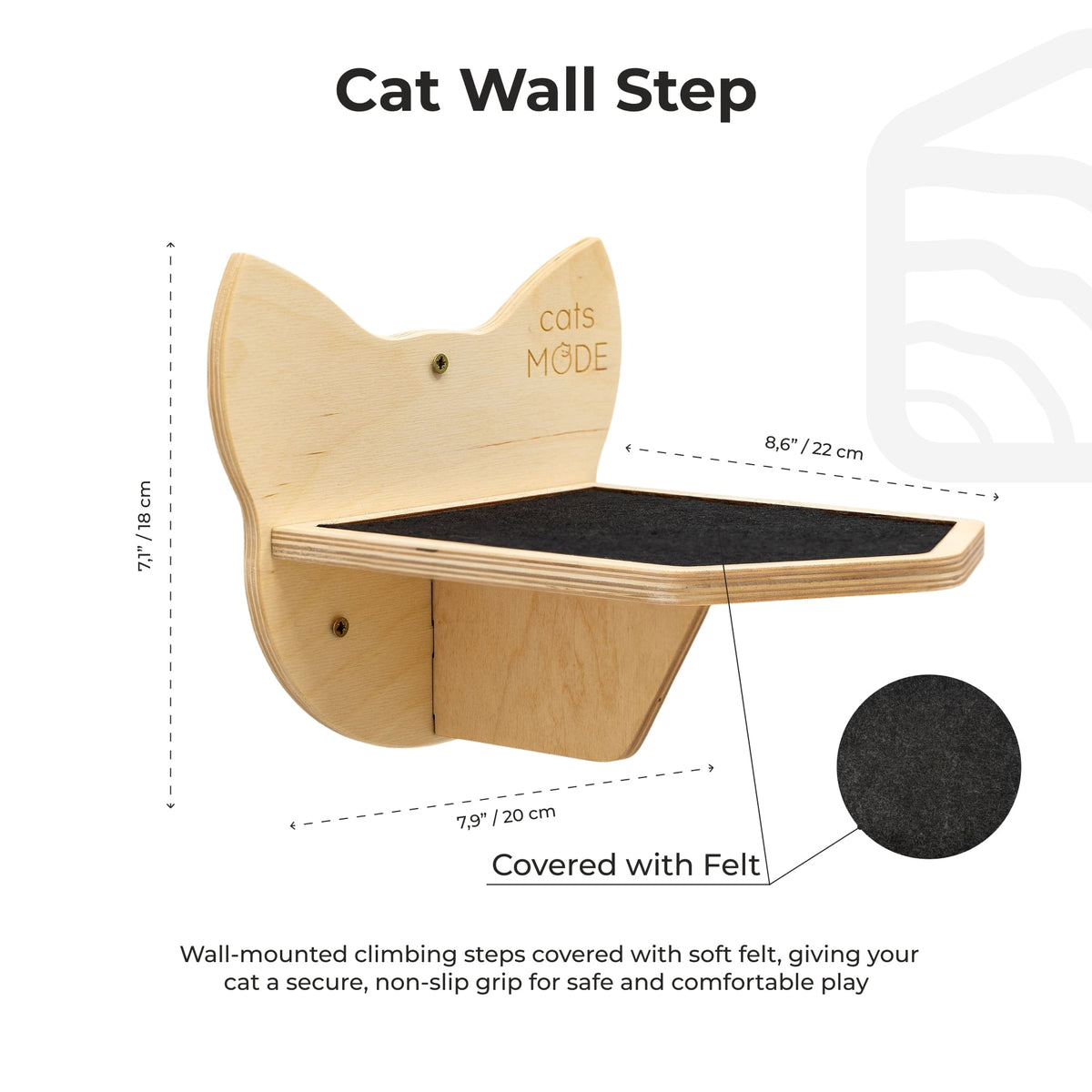 Wooden Cat Step - Light, photo 4 of 4
