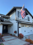 8' Non Tangle Outrigger Aluminum Flagpole Kit - Light Commercial Use by Flagman of America