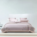 GobekUsa Eucalyptus Lyocell Soft Silky Cool Bedding Set with Leaves Embroidery