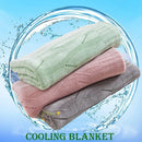 GobekUsa Bamboo Knitted Cooling Blanket - Queen Size
