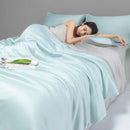 GobekUsa Cool Ice Silk Summer Quilt Set for Single Double Beds