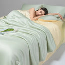 GobekUsa Cool Ice Silk Summer Quilt Set for Single Double Beds