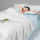 GobekUsa Cool Ice Silk Summer Quilt Set for Single Double Beds