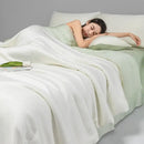 GobekUsa Cool Ice Silk Summer Quilt Set for Single Double Beds