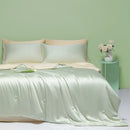 GobekUsa Cool Ice Silk Summer Quilt Set for Single Double Beds