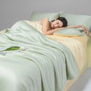GobekUsa Cool Ice Silk Summer Quilt Set for Single Double Beds