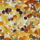 Light Honey Matte Beach Glass Mosaics 12x12