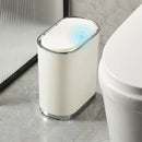 Light luxury bathroom trash can cream sensor waste bin kitchen by Decorbites
