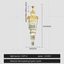 GobekUsa Light Luxury Crystal Chandelier for Elegant Living Spaces