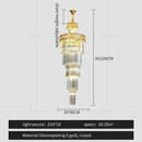 GobekUsa Light Luxury Crystal Chandelier for Elegant Living Spaces