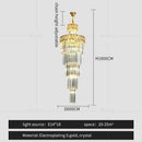 GobekUsa Light Luxury Crystal Chandelier for Elegant Living Spaces