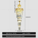 GobekUsa Light Luxury Crystal Chandelier for Elegant Living Spaces